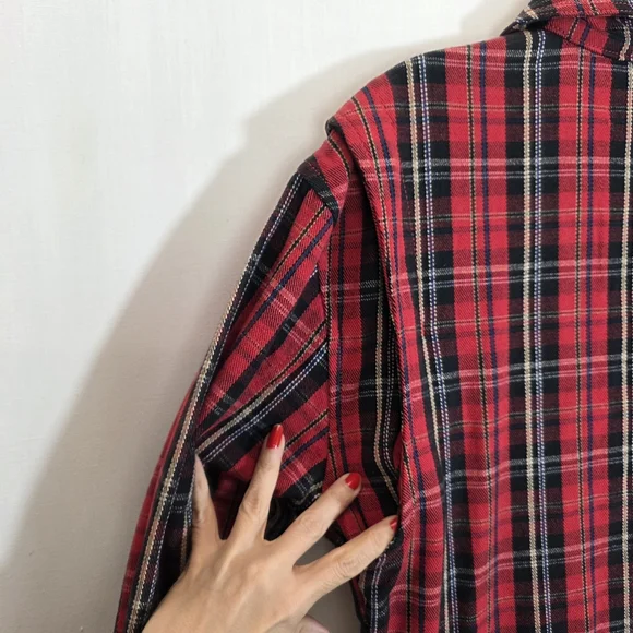 NWT Current/Elliott The Jumpsuit Dress Red Tar Plaid Size 2 (M) - Picture 8 of 14